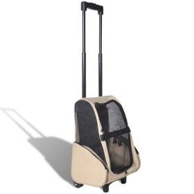 Foldable Multipurpose Pet Trolley Beige