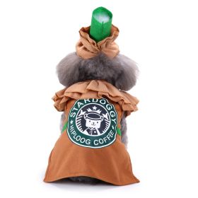 Pet Clothes Creative Halloween Christmas Dog Clothes (Option: SDZ63 Coffee Dog-L)