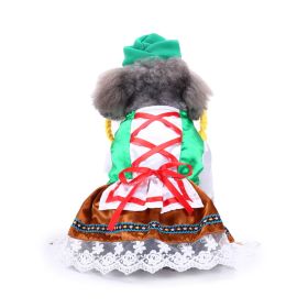 Pet Clothes Creative Halloween Christmas Dog Clothes (Option: SDZ58 Service Female-L)