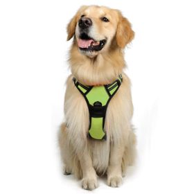 Dog Hand Holding Rope Reflective Vest (Option: Green-S)