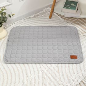 Autumn And Winter Pet Mat Cat For Common Dogs Thick And Comfortable Pet Products (Option: Waffle Pet Pad Gray-60X45cm)