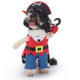 Pet Supplies Wansheng Dog Clothes (Option: PF96 Red Pirate-S)