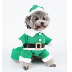 Dog Clothes Christmas Sweatshirt Clothes (Option: Green-L)