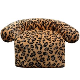 Pet Supplies Plush Kennel Sofa Blanket (Option: Orange Leopard-100x120cm1490G)